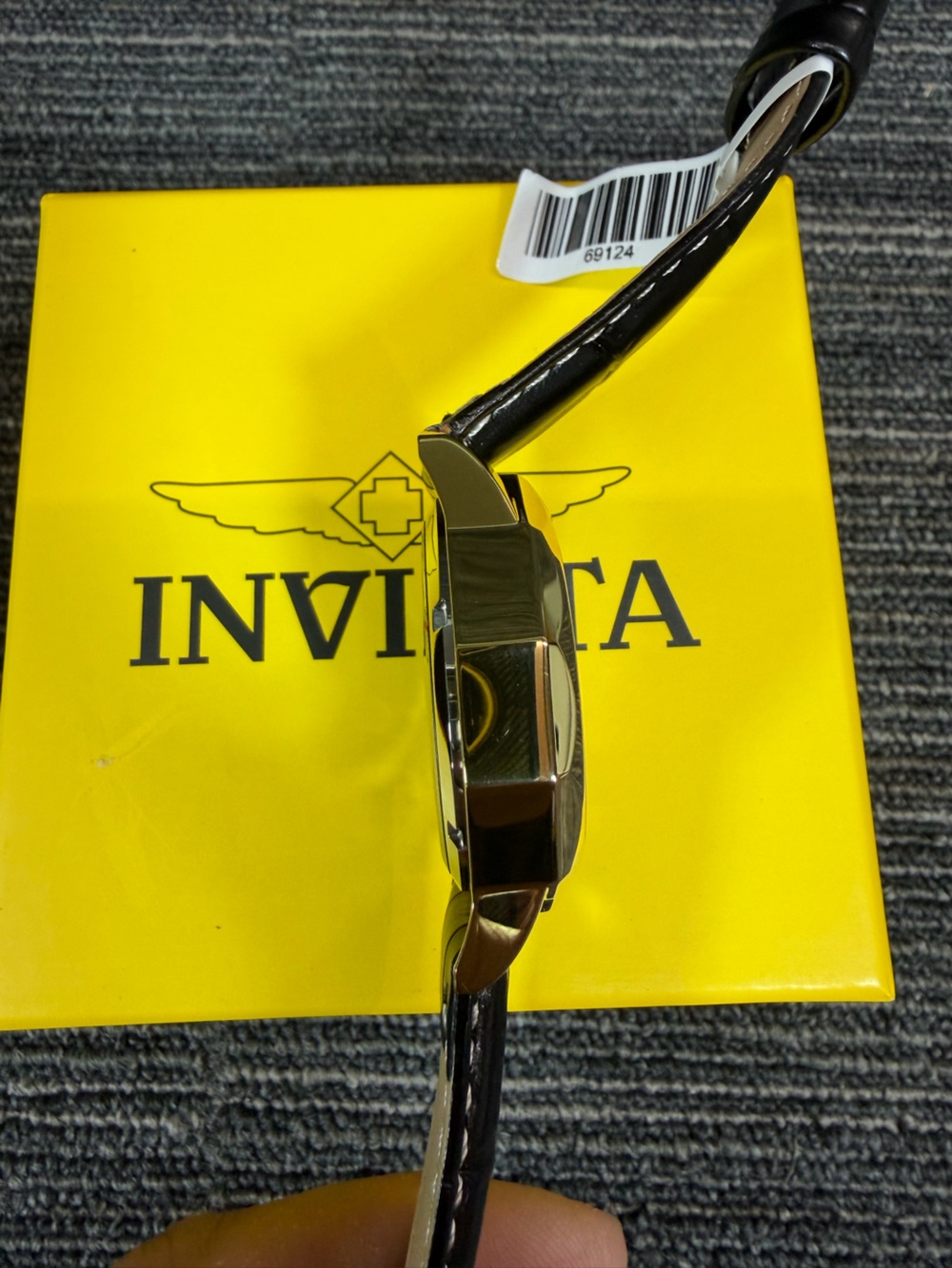 Invicta Objet D Art Epigraph Automatic Gold Skeleton Dial Watch Black Strap New - Picture 9 of 11